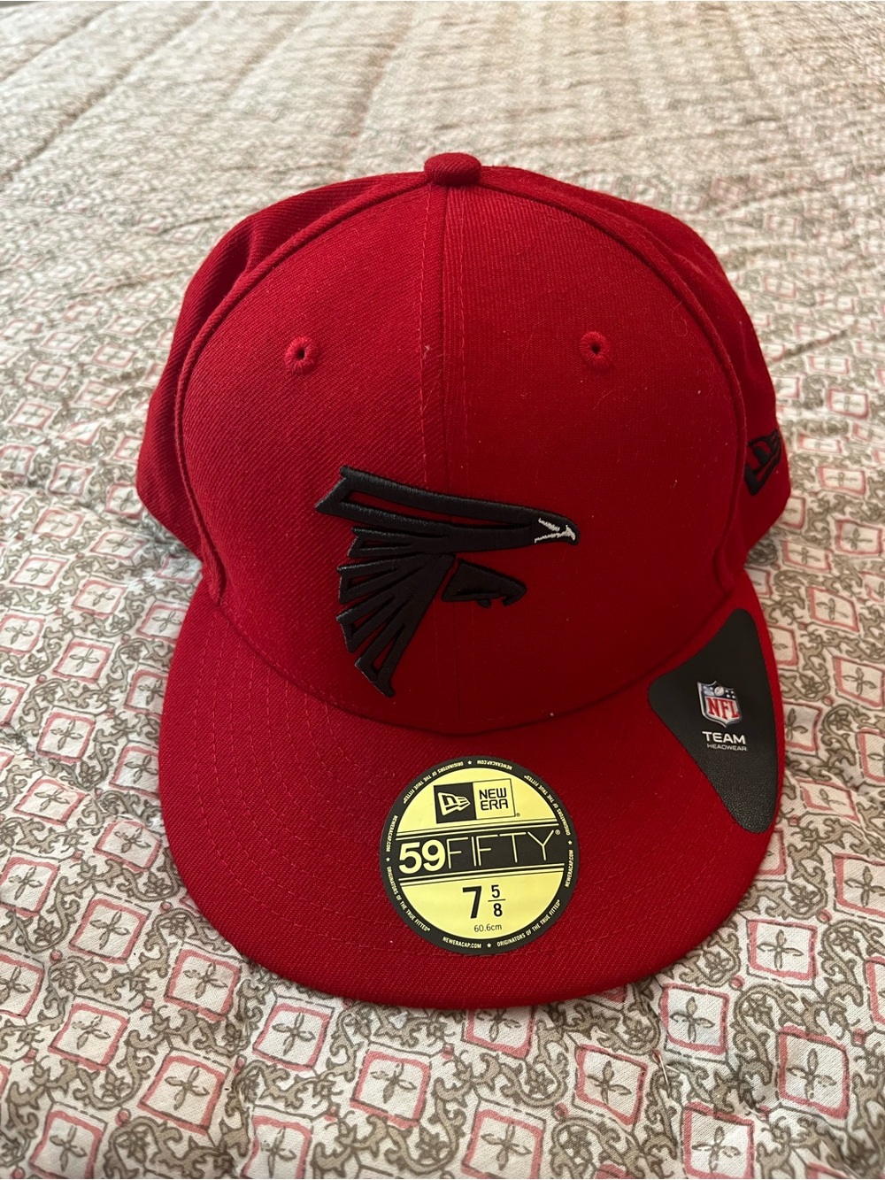 NWT New era, Atlanta Falcons red baseball hat, size 7 5/8